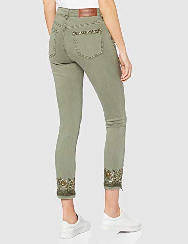 Desigual Pant_Oneil Pantalones, Verde (Verde Militar 4003), 46 (Talla del Fabricante: 44) para Mujer