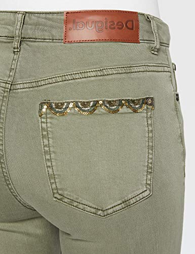 Desigual Pant_Oneil Pantalones, Verde (Verde Militar 4003), 46 (Talla del Fabricante: 44) para Mujer