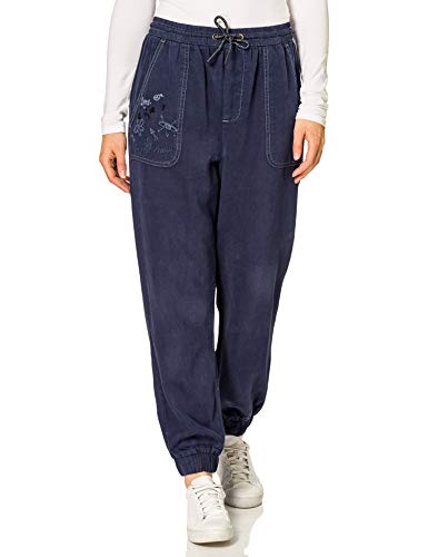 Desigual Pant_YAKARTA Pantalones Informales, Azul, S para Mujer