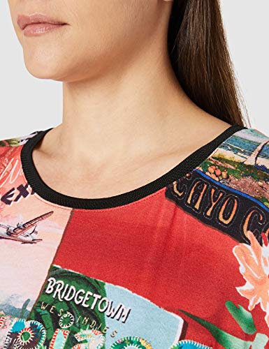 Desigual TS_Colombia Camiseta, Rojo, XL para Mujer