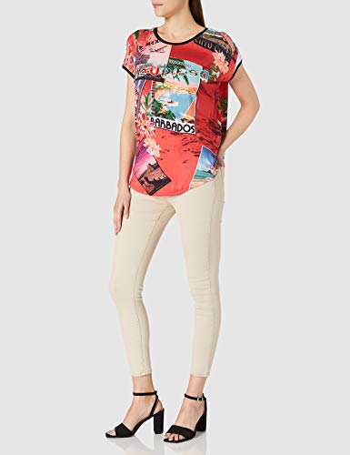 Desigual TS_Colombia Camiseta, Rojo, XL para Mujer
