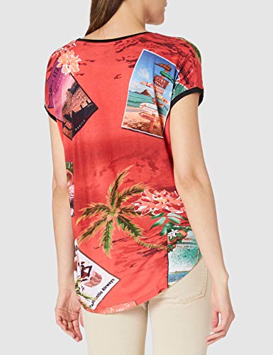 Desigual TS_Colombia Camiseta, Rojo, XL para Mujer