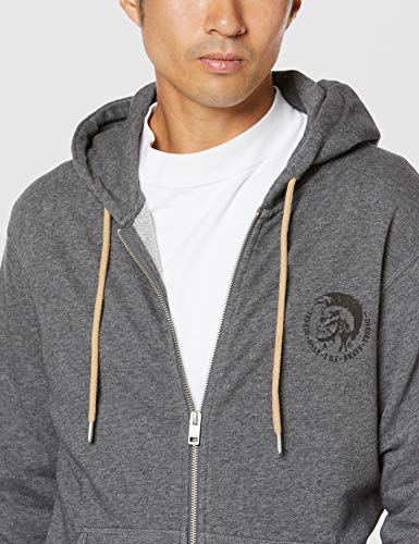 Diesel 00SE8M, Chaqueta deportiva para Hombre, Gris (Melange Grey), X-Large (Tamaño del fabricante:XL)