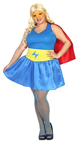 DISFRAZ HEROE COMIC MUJER ADULTO VESTIDO CORTO
