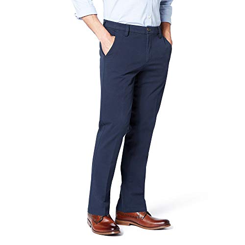 Dockers Pantalones ajustados ajustados delgados del d¨ªa de trabajo del caqui del Workday de los hombres elegantes 360, Pembroke / Stretch, 33W x 32L