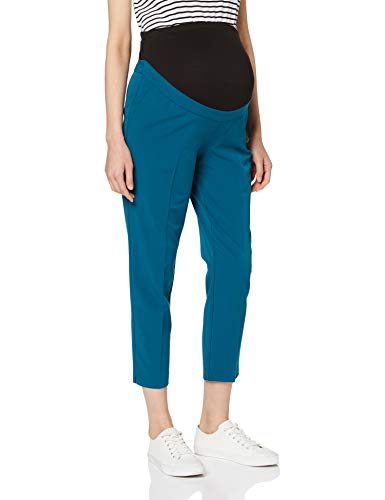 Dorothy Perkins Maternity Overbump Ankle Grazer Trousers. Pantalones, Azul (Blue 1050), 34 (Talla del Fabricante: 6) para Mujer