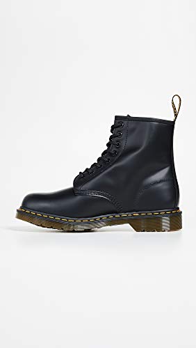 Dr. Martens 1460 - Botas Militares de Mujer, Negro (Black Smooth), 45 EU