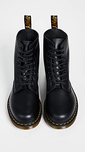 Dr. Martens 1460 - Botas Militares de Mujer, Negro (Black Smooth), 45 EU