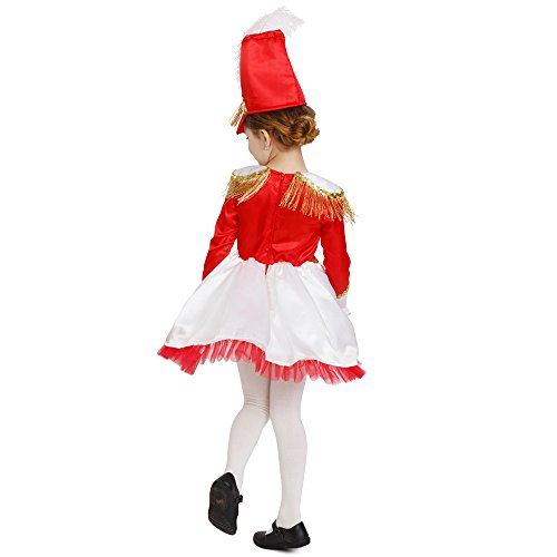 Dress Up America Majorette - Conjunto de batería de Banda de Marcha Elegante para niñas - Talla para niños pequeños 4 (3-4 años)