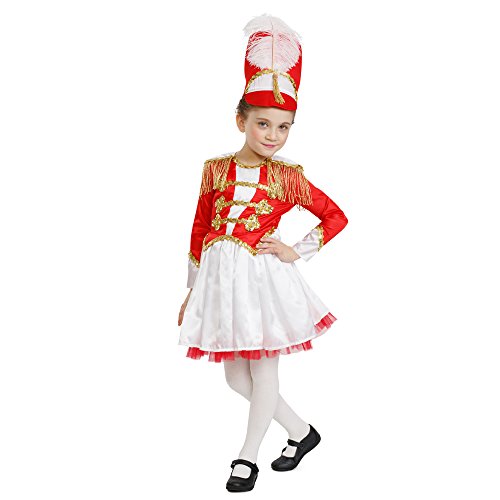 Dress Up America Majorette - Conjunto de batería de Banda de Marcha Elegante para niñas - Talla para niños pequeños 4 (3-4 años)