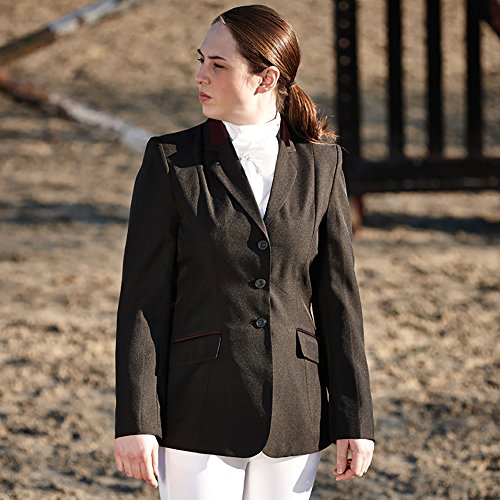 Dublin Atherstone señoras Chaqueta espectáculo, Negro y Granate