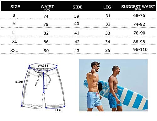 Ducomi Ben - Bañador para hombre y playa, con triple bolsillo – Pantalón corto de malla interior, elástico y secado rápido. Calzoncillos para natación, voleibol, playa y Surf rosa S