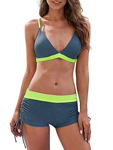 Durio - Bikini para mujer de dos piezas con tirantes ajustables, bikini Mezcla 1. 40