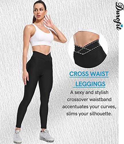 DUROFIT Mallas Deportivas para Mujer Pantalones Deportivos Anticelulíticos Mallas de Compresión Cintura Alta Ajustados Push Up Pantalones Levantadores de Glúteos Yoga para Correr Gimnasio Fitness