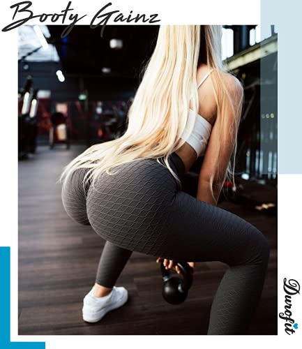 DUROFIT Mallas Deportivas para Mujer Pantalones Deportivos Anticelulíticos Mallas de Compresión Cintura Alta Ajustados Push Up Pantalones Levantadores de Glúteos Yoga para Correr Gimnasio Fitness