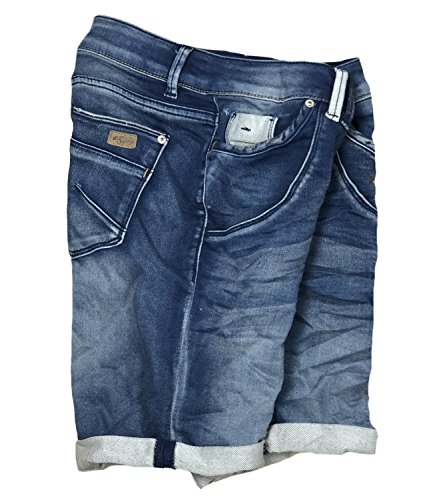 Eight2Nine - Vaqueros cortos para mujer, bermudas con 5 bolsillos de URS azul oscuro L