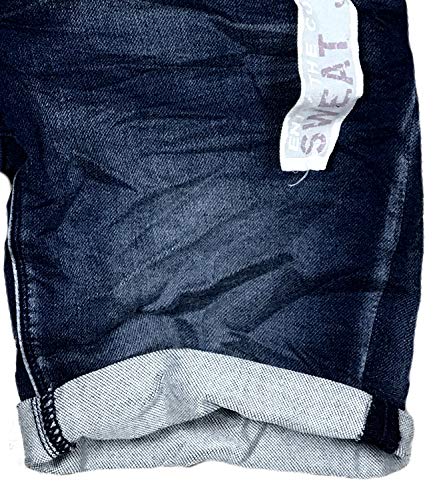Eight2Nine - Vaqueros cortos para mujer, bermudas con 5 bolsillos de URS azul oscuro L