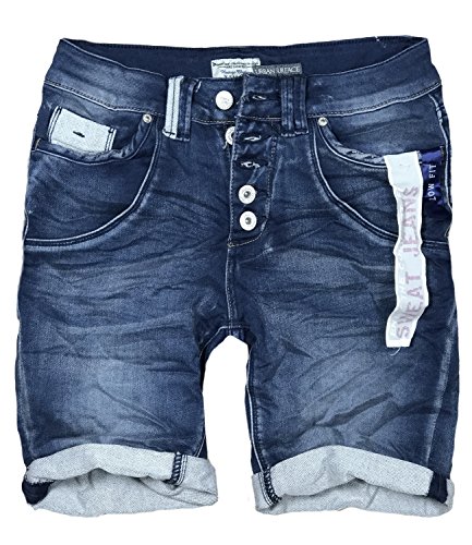 Eight2Nine - Vaqueros cortos para mujer, bermudas con 5 bolsillos de URS azul oscuro L