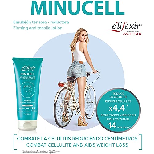 Elifexir Minucell - Crema Anticelulítica Hidratante | Tensa y Remodela el Contorno Corporal | Reduce Celulitis y Piel de Naranja | Hidratante + Reafirmante Corporal - 200ml