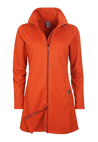 Elkline Crispair - Abrigo de forro polar para mujer, Salida:, Cuello alto, Manga larga, Mujer, color Papricared., tamaño 46