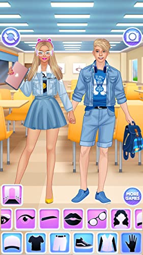 Enamorados en Secundaria Juego : Vestir Chica & Muchacho