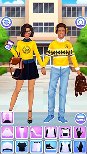 Enamorados en Secundaria Juego : Vestir Chica & Muchacho