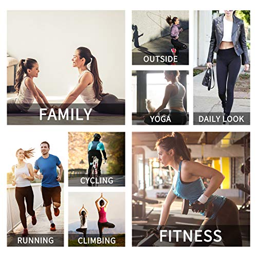 Enmain Pantalones de yoga gris oscuro Leggings de camuflaje para mujer, cintura alta con bolsillo, gimnasio, funcionamiento