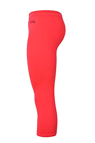 Eono Essentials - Mallas de yoga pirata elásticas para mujer con cintura media (rosa, M)