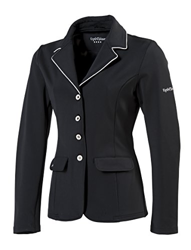 Equi-Theme/Equit'm 988501242 Soft Light Chaqueta de competición, Mujer, Contrastes en Blanco y Negro, Talla única