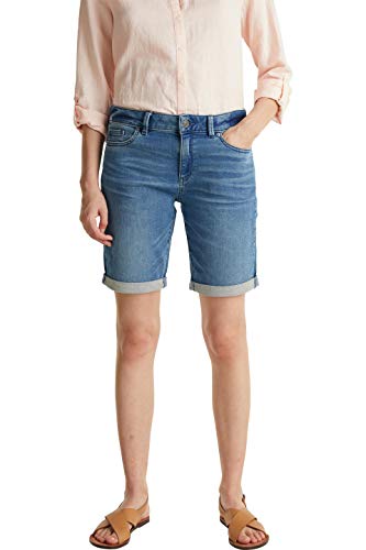 Esprit 040ee1c307 Pantalones Cortos de Jean, 902/Blue Medium Wash, 31 para Mujer
