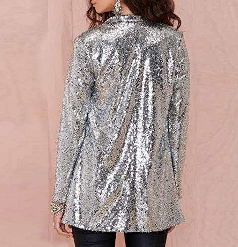 Estilo europeo y americano Lentejuelas Oro Chaqueta Nightclub de las Mujeres sin Hebilla Bar Fiesta de Graduación Capa