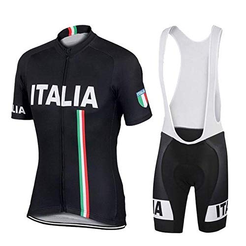Factory8 - Country Jerseys - Love Your Country! Cycling Jerseys & Sets Collection - Team Italy ITALIA Men's Short Sleeve Cycling Jersey & Short Set - Jersey & Bib Short Set 1 - L