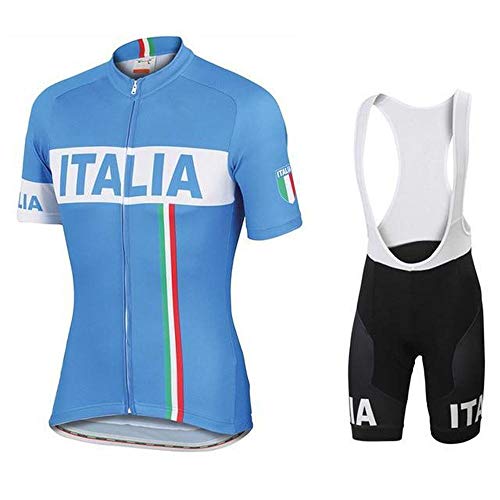 Factory8 - Country Jerseys - Love Your Country! Cycling Jerseys & Sets Collection - Team Italy ITALIA Men's Short Sleeve Cycling Jersey & Short Set - Jersey & Bib Short Set 2 - 4XL