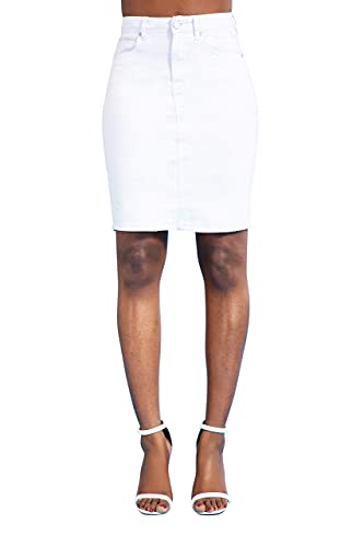 Falda Vaquera para Mujer Minifalda Jeans Casual Elastica para Verano