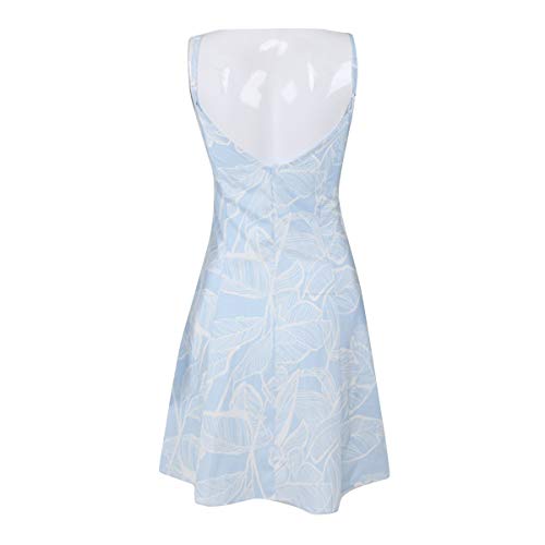 Faldas De Mujer Primavera Moda Chicas Elegante Verano Playa Falda Ropa de Fiesta Verano Falda Mujeres Estampado Floral Correa De Espagueti Botón Abajo Columpio Mini Vestido con Bolsillo