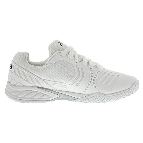 FILA Women's Axilus 2 Energized Tennis Shoe (White/White/FILA Navy, 7.5)