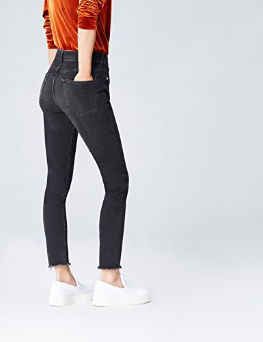 find. Vaqueros Ceñidos de Tiro Alto Mujer, Negro (Schwarz), 36W / 32L, Label: 36W / 32L