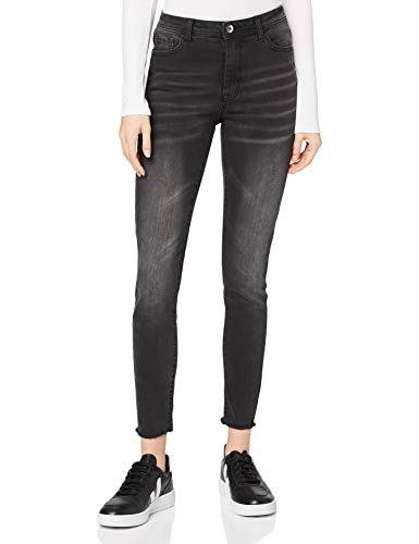 find. Vaqueros Ceñidos de Tiro Alto Mujer, Negro (Schwarz), 36W / 32L, Label: 36W / 32L