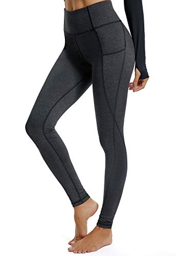 FITTOO Mallas Leggings Mujer Pantalones Deportivos Yoga Alta Cintura Elásticos Transpirables Negro L