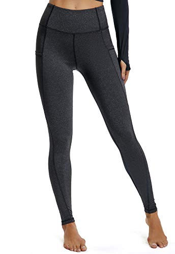 FITTOO Mallas Leggings Mujer Pantalones Deportivos Yoga Alta Cintura Elásticos Transpirables Negro L