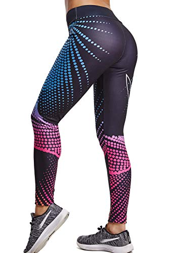 FITTOO Mallas Pantalones Deportivos Leggings Mujer Yoga de Alta Cintura Elásticos y Transpirables para Yoga Running Fitness con Gran Elásticos890 Negro L