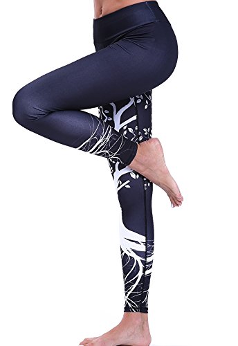 FITTOO Pantalones Deportivos Mujer Yoga Leggings de Alta Cintura Elásticos y Transpirables para Running Fitness490