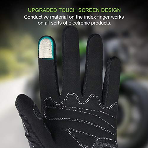 FitTrek Guantes de Moto Mujer - Guantes MTB Motocross Tácticos - Pantalla Táctil Guantes Antideslizante con Protecciones - Guantes Niña para Motocicleta Ciclismo Caza Escalada Acampar