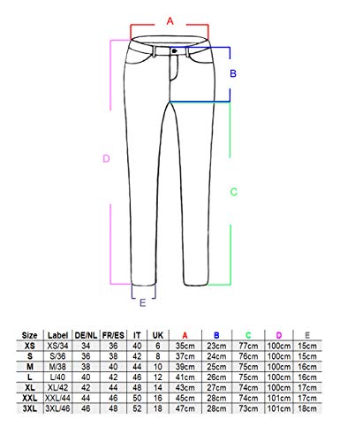 Fraternel Pantalones Jogg Mujer Vaqueros Gris S