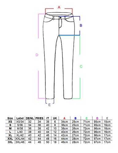 Fraternel Pantalones Vaqueros Mujer Boyfriend Azul S