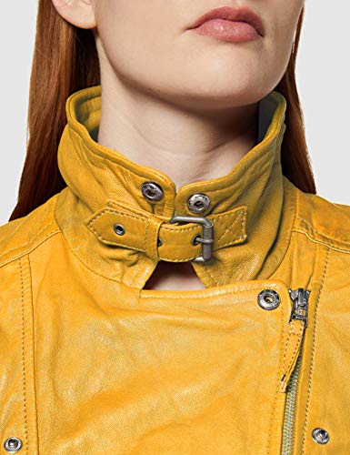 Freaky Nation Biker Princess Chaqueta, Amarillo (Sun 3124), XS para Mujer