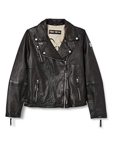 Freaky Nation Biker Princess Chaqueta, Negro (Shadow 9015), XS para Mujer
