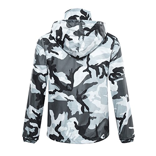 Freiesoldaten Hombre/Mujer Chaqueta Impermeable/pantalón Trajes a Prueba de Viento Capa/pantalón Conjunto Motocicleta Impermeable con Capucha Hideaway