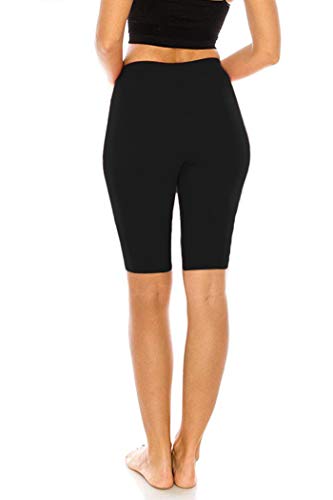 FUNGO Leggings Mujer 1/2 Largo Deportivas Leggins Yoga Pantalones Para Mujer f12 (Negro, 44)