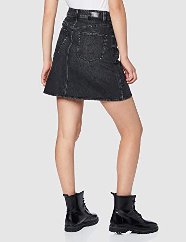 G-STAR RAW 3301 A-Line_Rock Falda, Negro (Worn in Black Stone C049-b221), 25W para Mujer